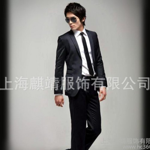 男士西装 韩版修身西服男 西装男 修身西服男图1