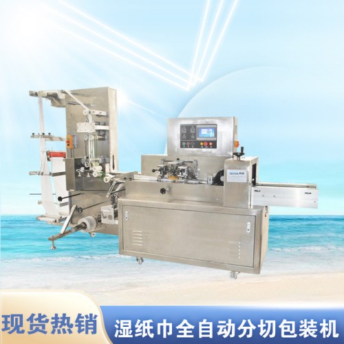 赛诺羽绒服擦拭巾包装机械高速湿纸巾枕式包装机图2