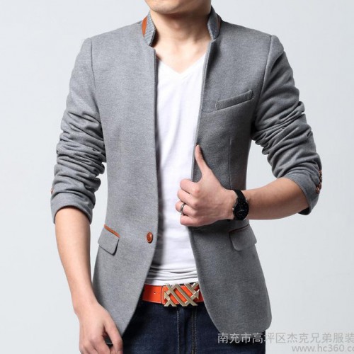 男装2015男潮春装新款男士西装西服韩版修身小西装图1