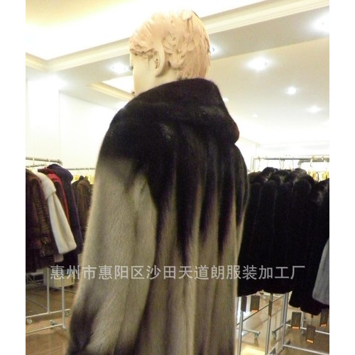 长款女士皮衣皮草大衣  女士裘皮大衣 女貂皮大衣 262图2