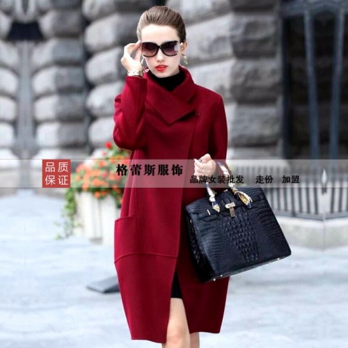 供应30-50岁女装品牌梵姿大衣秋冬大衣外套羽绒服批发图3