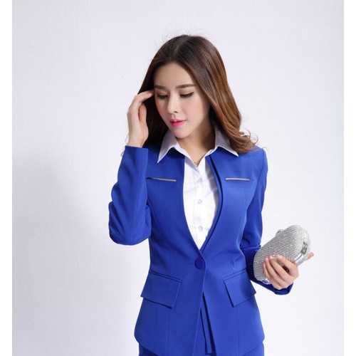 新款女式修身西装 西装量身订做 女士西装 职业OL小西服直销批发图1