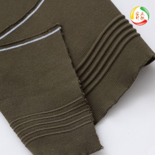 横机定制1*1全涤针织罗纹 全棉平纹螺纹 棒球服袖口下摆领口罗纹夹克羽绒服罗文 运动裤裤脚裤腰罗纹花型自定厚薄自定图4