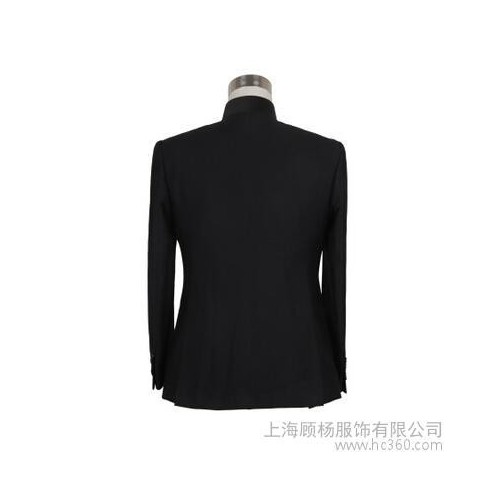 供应GooYo黑色立领中年休闲商务修身男士西装图2