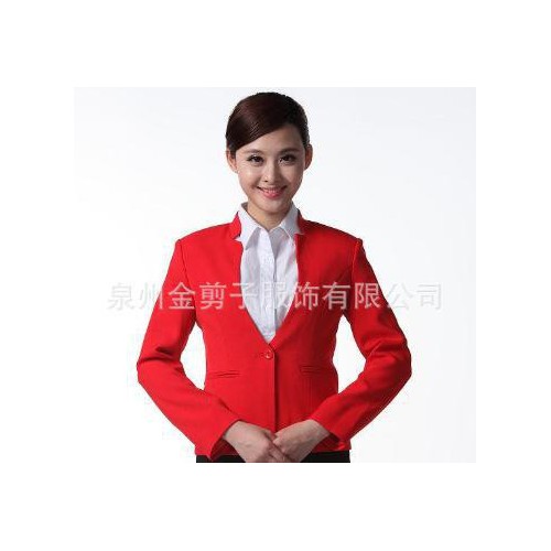 2016最款女立领单扣标西套装白领衬衣职业女性西装图2