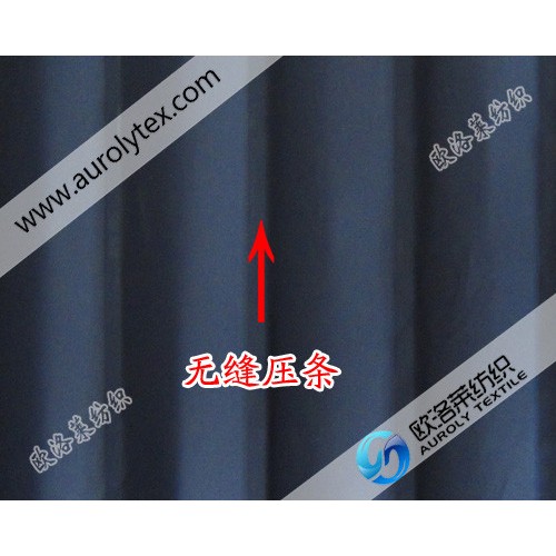 专业生产男女装超轻薄秋羽绒服无胆布防绒无缝复合压条面料图2