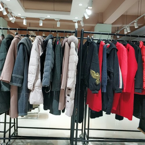 迪丝雅秋冬羽绒服大衣女装品牌尾货剪标专柜特价清仓折扣走份
