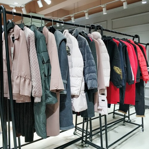 迪丝雅秋冬羽绒服大衣女装品牌尾货剪标专柜特价清仓折扣走份图3