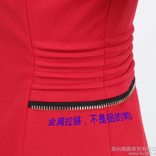 2015春秋款女装韩版拉链修身中长款小西装外套 女休闲西服图1