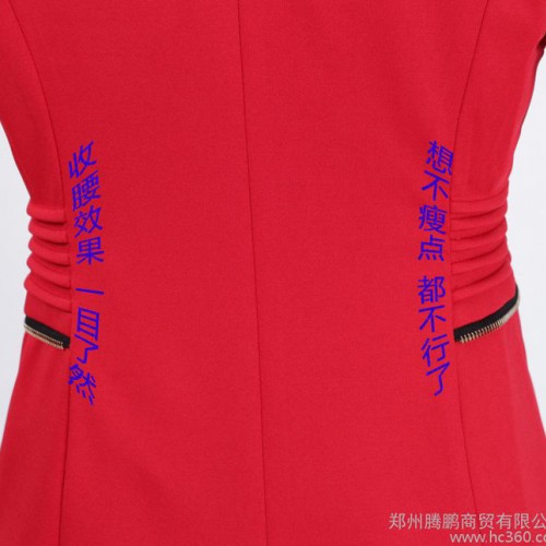 2015春秋款女装韩版拉链修身中长款小西装外套 女休闲西服图2