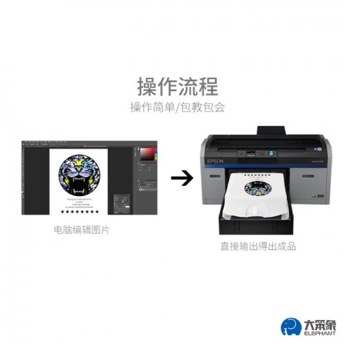 进口EPSON F2180纯棉T恤直喷数码打印机爱普生精度高品质稳定**产品爱普生 爱普生打印机图1