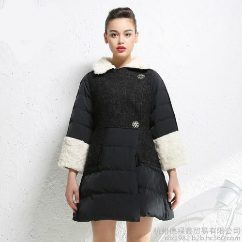 德禄鑫 维伊2014冬季香港时尚羽绒服品牌折扣女装尾货批发图7