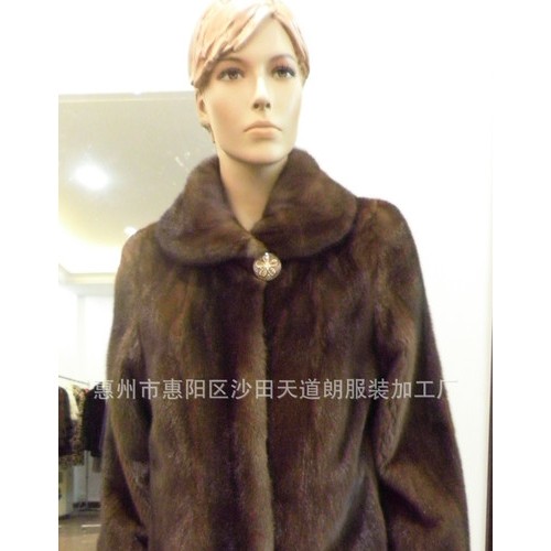 本色进口皮草外套 貂皮皮草大衣2013  皮衣皮草 259图1