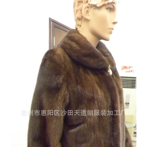 本色进口皮草外套 貂皮皮草大衣2013  皮衣皮草 259图2