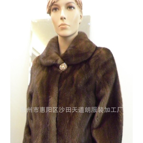 本色进口皮草外套 貂皮皮草大衣2013  皮衣皮草 259图3