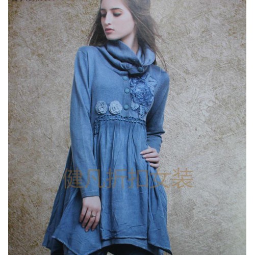 一线品牌折扣女装棉衣大衣羽绒服,时尚秋冬库存尾单开店货源进货拿货,折扣服装连衣裙图2