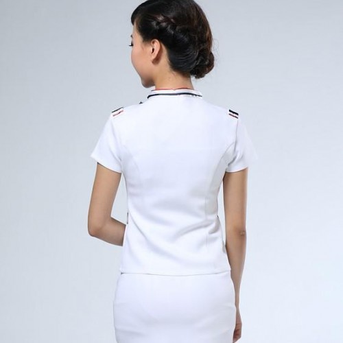 供应2013秋装小西装职业装 女装套裙韩版工作服 空姐制服图3