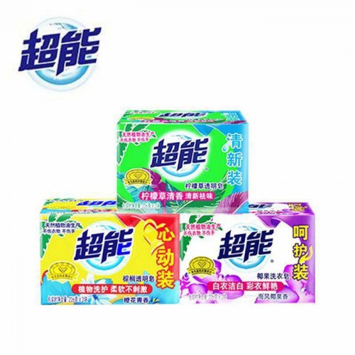 超能透明皂批发226克*2块肥皂去污去渍内衣睡衣除异味肥皂厂家货源图3