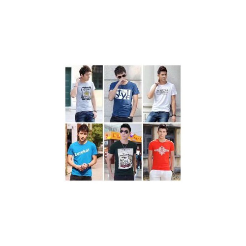 2018新款男t恤韩版男装T恤夏季短袖T恤男印花男式T恤地摊货源 韩版男装t恤图2