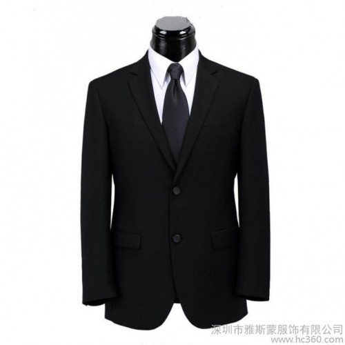 欧美简约男士修身时尚都市西服套装 休闲职业装男式2扣英伦西装图1
