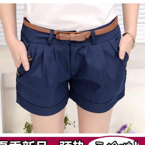 2014新款韩版女西装短裤夏装 大码短裤热裤胖mm显瘦短裤图2