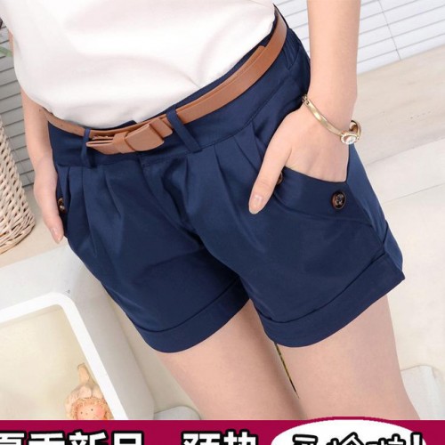 2014新款韩版女西装短裤夏装 大码短裤热裤胖mm显瘦短裤图3