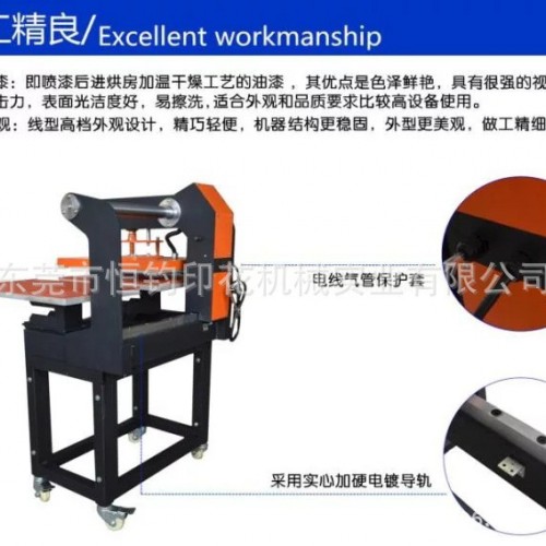 东莞上滑式气动双工位 上滑式自动双工位烫画机 T恤印花机图3