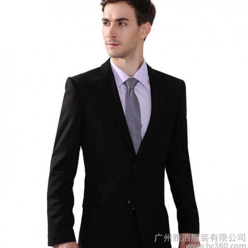 雅浩-订制韩版商务西服男休闲西装套装免烫仿羊毛图2