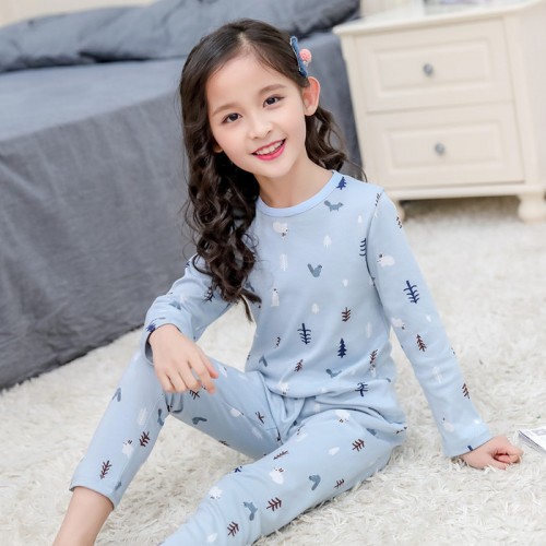 童装女童睡衣小孩秋衣秋裤大童儿童卡通内衣套装女孩春秋图1
