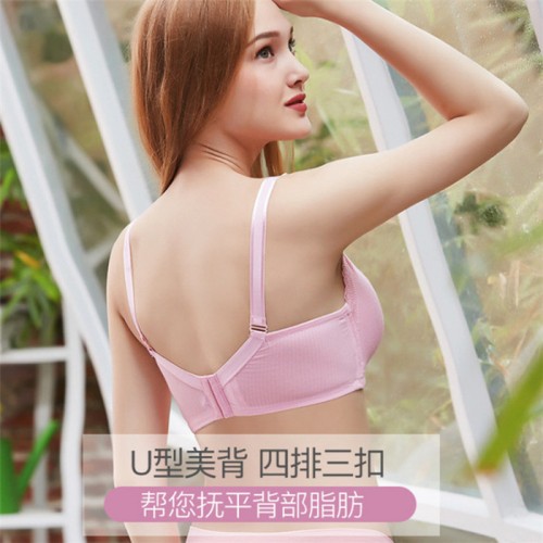 奥地利兰精莫代尔孕妇内衣蕾丝无钢圈上开扣纯棉哺乳文胸罩喂奶衣图2