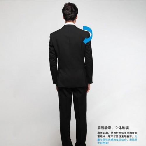 现货新款韩版商务正装男西服套装百搭修身男西装G2000款图3