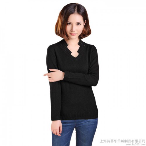 供应诗慕华6485羊绒衫|针织衫|羊绒衫女图2