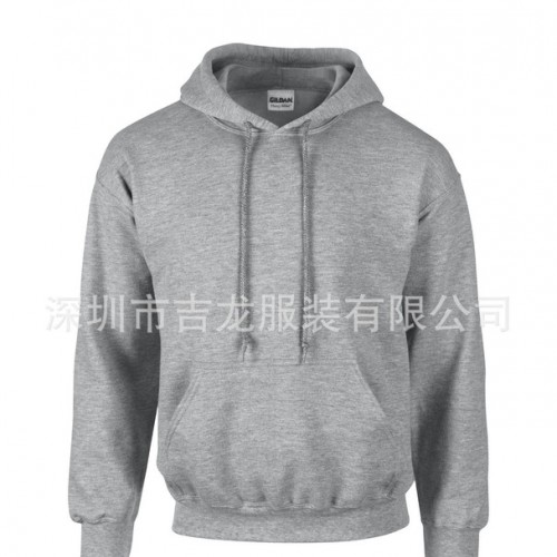 Dildan成人连帽卫衣270克休闲卫衣广告卫衣来图印花图2