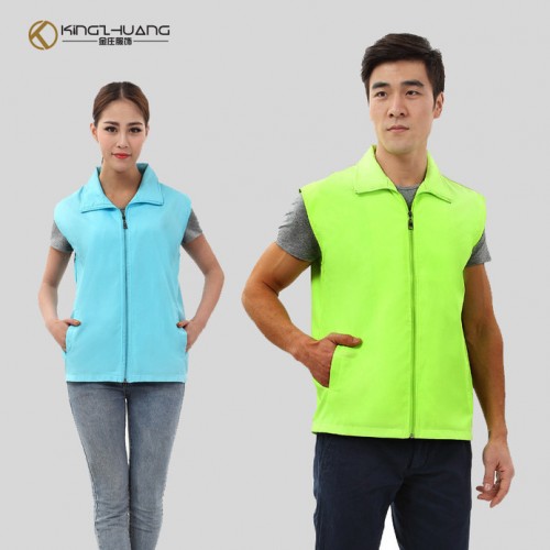 双层加厚广告马甲定制  志愿者团体工作服马甲订制批发   免费印字logo超市活动马甲厂家图3