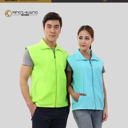 双层加厚广告马甲定制  志愿者团体工作服马甲订制批发   免费印字logo超市活动马甲厂家图5
