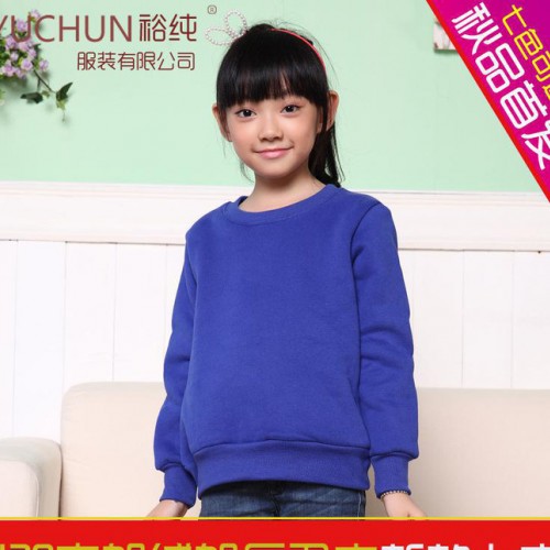 裕纯服装 空白卫衣420克加厚罗纹领童卫衣童装2014秋冬款图1
