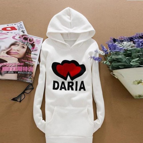 东莞服装直批 新款韩版女式卫衣印花女装连帽卫衣图1