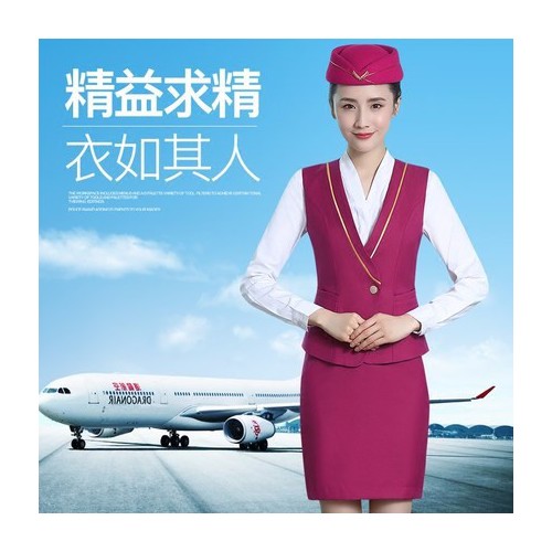 制服门 2020年  南航 空姐制服 职业装女装 马甲女套装 酒店、珠宝店、前台工作服套裙秋冬 南航空姐服图2
