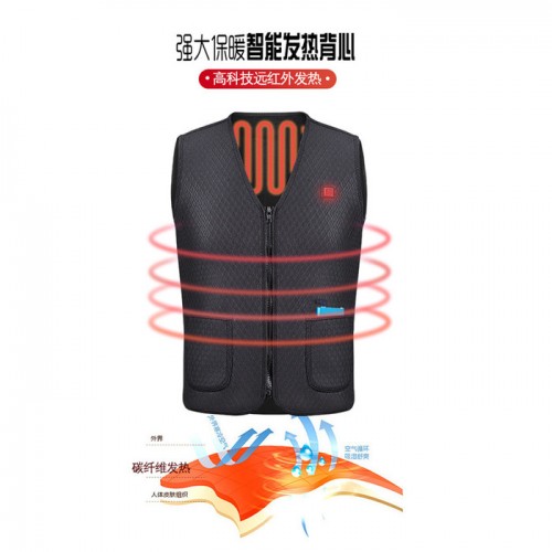 川宇_厂家现货秋冬季加热马甲_USB充电保暖发热马甲电热衣服_发热背心发热衣_电热马甲电热产品图2