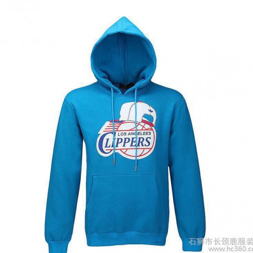实拍外贸运动卫衣纯棉高质量NBA快船队套头上衣批量定制图3