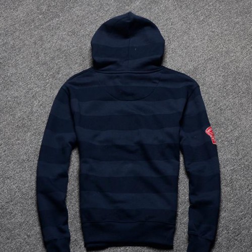 2015春装新品 休闲字母印花 圆领套头连帽卫衣 男暗条纹时图2