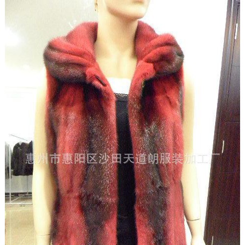 皮草背心 皮毛马甲背心 貂皮背心 皮草女士马甲背心 230图2