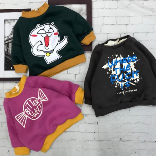 现在儿童衣服卖款式好贵州毕节摆地摊赶集甩卖童装加厚加绒圆领卫衣批发大童青少年冬款卫衣批发网图5