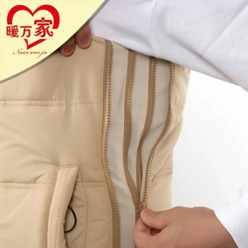 暖万家男士电发热马甲卡其色服装 电热马甲 电热马甲厂家 **温控服图3