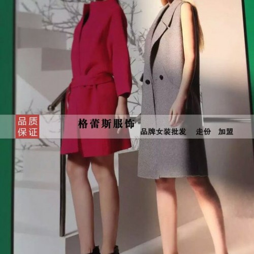 CK双面貂绒批发女式风衣/大衣图3