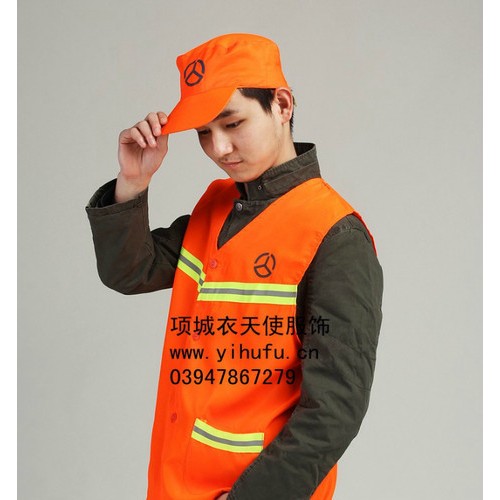 供应衣天使环卫服 工作服 背心服装 公路养护服 春秋冬 男女 马甲 反光交通图2