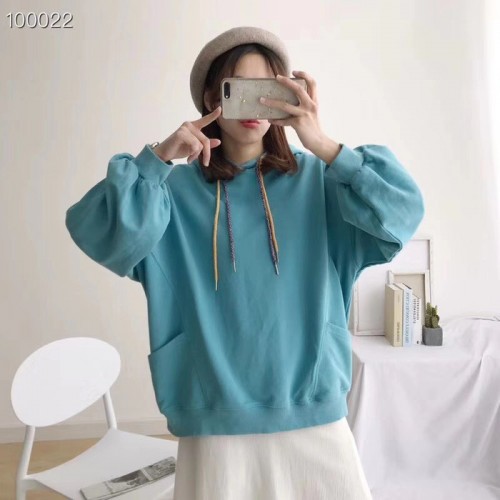 cec卫衣女慵懒风2019春季新款时尚韩版宽松学生百搭连帽上衣衣服图8