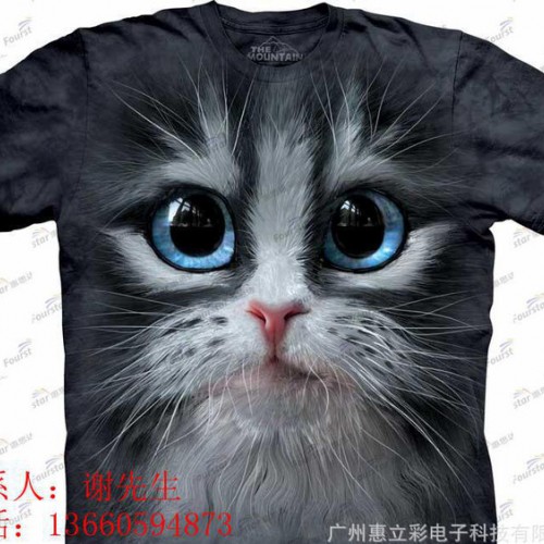 卫衣数码直喷服装打印机个性定制裁片服装平板印花机印刷图1