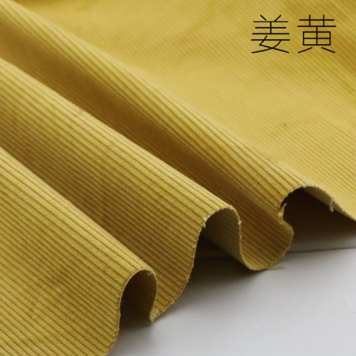 灯芯绒之家 现供1-35条粗细灯芯绒 外衣套风衣式连衣裙时装面料图3