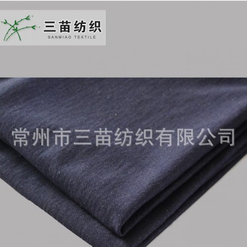 直销-100%棉30S舒适柔软针织牛仔卫衣面料图2